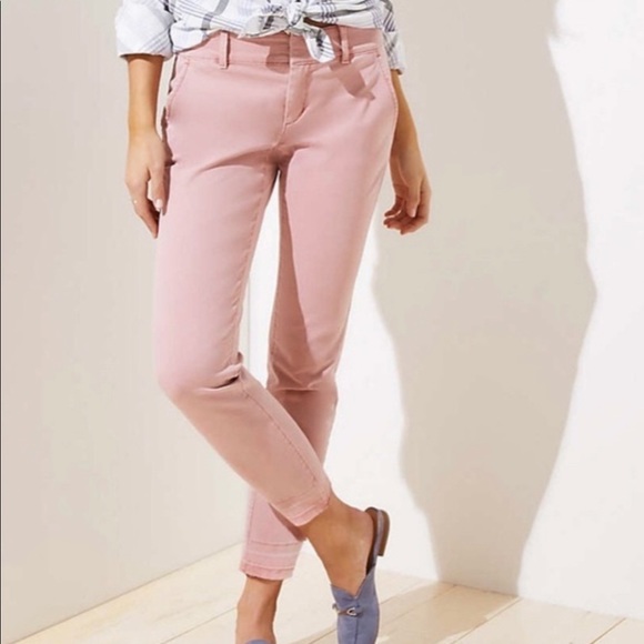 LOFT Pants - Loft Blush Cropped Pants